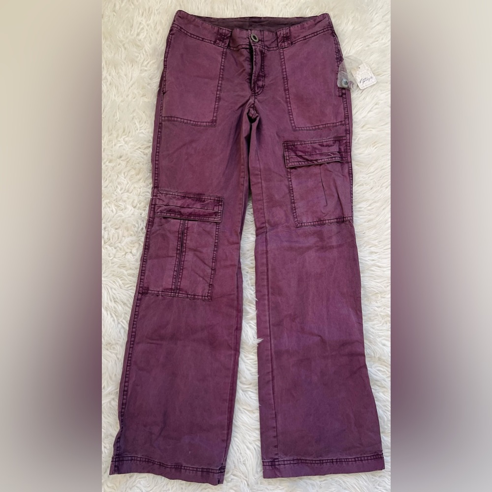 Free People Cargo wide leg
